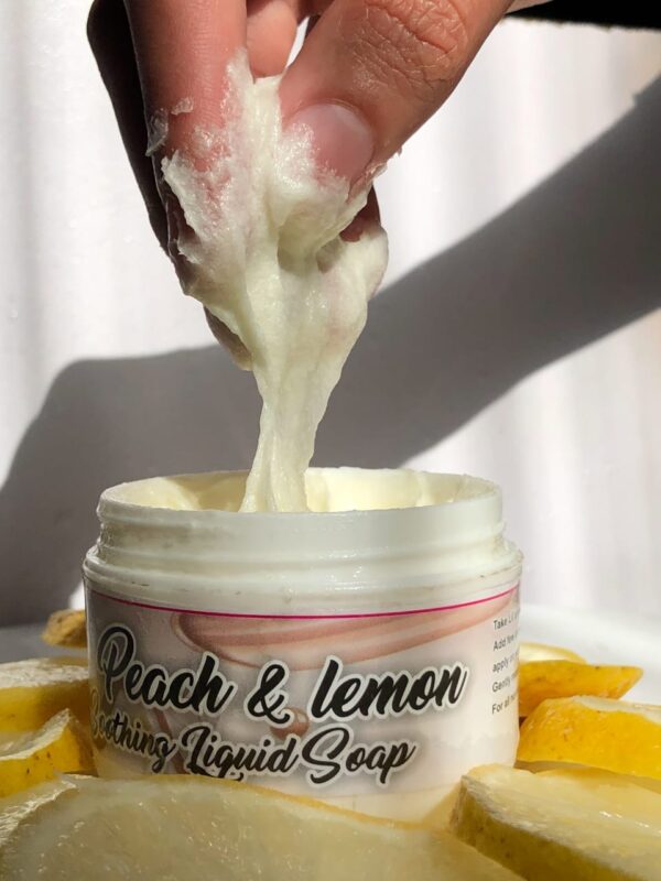 Peach and Lemon Soothing liquid Soap