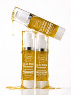 Oil to milk cleanser